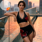 🌺Hálós bikini set s volánky a šňůrkami