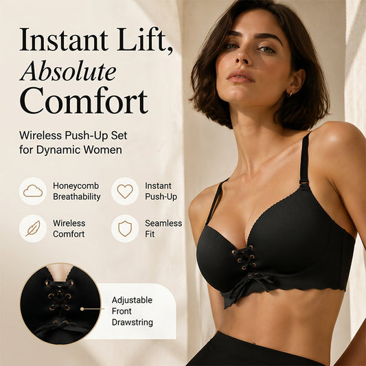Dámská bezešvá prodyšná podprsenka s push-up efektem
