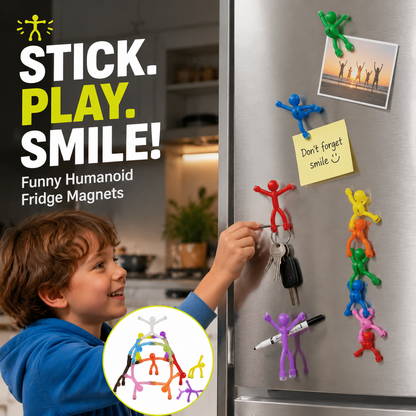 🧲🧸 Posable magnetic figures – hold notes, relieve stress, brighten any space!