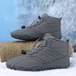 Warme barefoot winterboots met brede neus