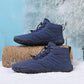Warme barefoot winterboots met brede neus