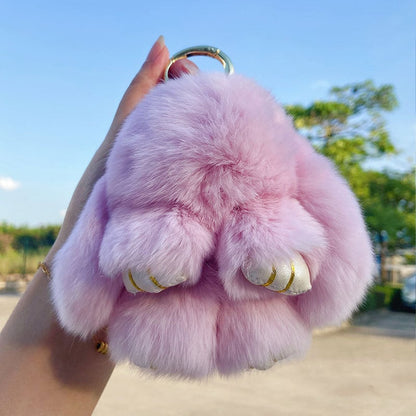 🐰 Ručně vyráběné měkké zaječí bambulkové ozdoby