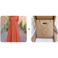 Elegante Midi-Jurk met V-Hals