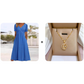 Elegante Midi-Jurk met V-Hals