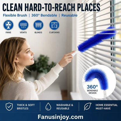 🔥Poslední den výprodeje: 50% SLEVA🔥 90° flexibilní mikrovláknový lapač prachu na stropy a ventilátory
