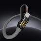 🔌⚡Datový kabel 4 v 1, 240 W – rychlé nabíjení, blikající kontrolka a zesílený silikon (černá/šedá)