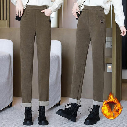 🔥👖Teplé kalhoty s vysokým pasem a vlněnou podšívkou