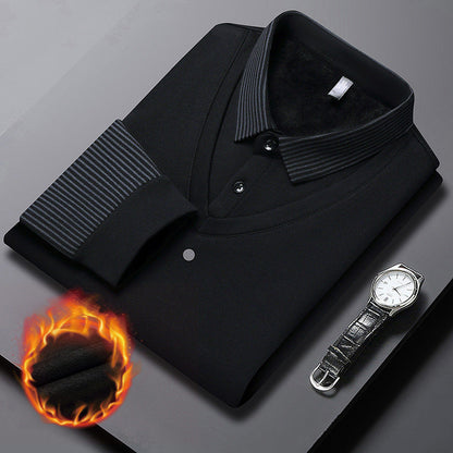 Pánská dvoudílná pletená košile s klopou Faux👔