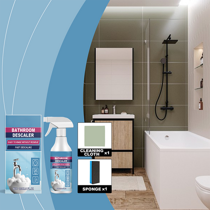 🛁✨ Jeden sprej celá koupelna čistá! Vše v jednom čisticí sada na odolné nečistoty v koupelně – nastříkejte počkejte opláchněte!