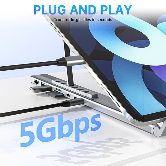 💥Dokovací stanice s USB-C a stojanem na notebook s 4K HDMI