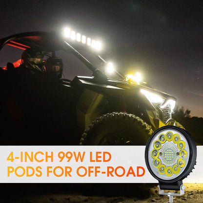 ⚡️4 palcový 99W LED modul pro terénní použití