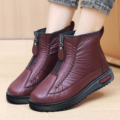 ❄️Dámské zimní teplé kotníkové boty na zip👢💕