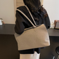 Minimalistische Suède-Look Shopper