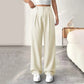 Elegante high-waist broek met wijde pijpen