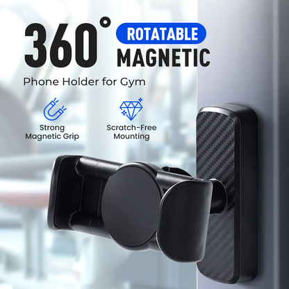 360° otočný magnetický držák na telefon do posilovny