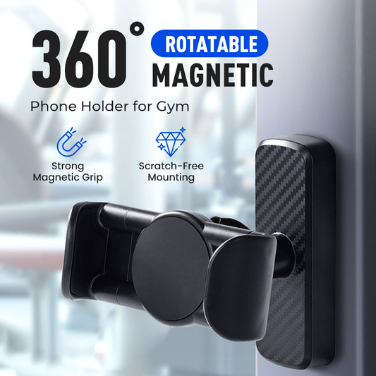 360° otočný magnetický držák na telefon do posilovny