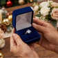 💍 🔥 Geometryczny owalny pierścionek z kamieniem księżycowym i cyrkoniami – mistyczny, olśniewający i ponadczasowo elegancki! 🌙✨