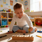 Dřevěná hračka Montessori se šroubovákem