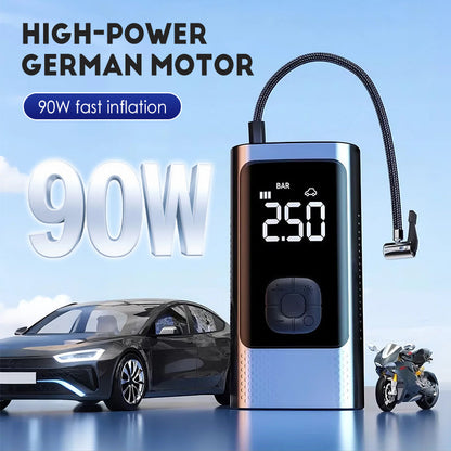 Bezdrátová přenosná autopumpa s LED světlem