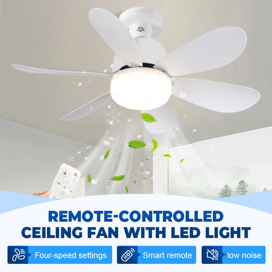 🔥 Poslední den! Sleva 50%🌬️ 2v1 stropní ventilátor s LED osvětlením a dálkovým ovládáním 🏠