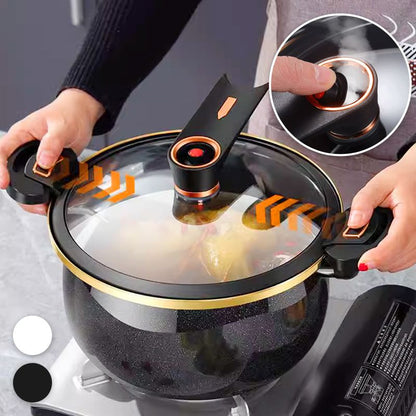 🔥ČASOVĚ OMEZENÁ AKCE 50% SLEVA🍲Smaltovaný tlakový mini hrnec s nepřilnavým povrchem – šetří čas v kuchyni