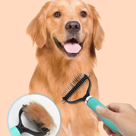 🐾Oboustranný hřeben na odstraňování chlupů pro domácí mazlíčky