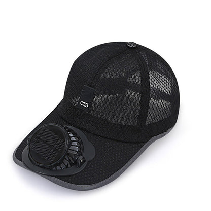 🧢🔥Prodyšná baseballová čepice se solárním ventilátorem