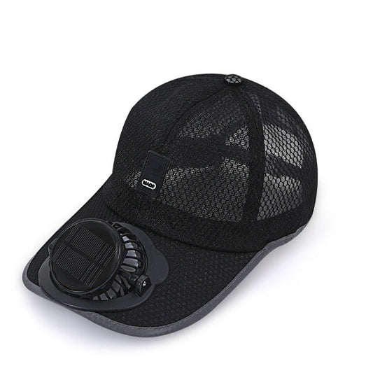 🧢🔥Prodyšná baseballová čepice se solárním ventilátorem