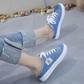 👟50% SLEVA TEĎ! 👖 Dámské džínové mule tenisky – Snadné nazouvání pohodlná podrážka a perfektní na letní casual look ☀️