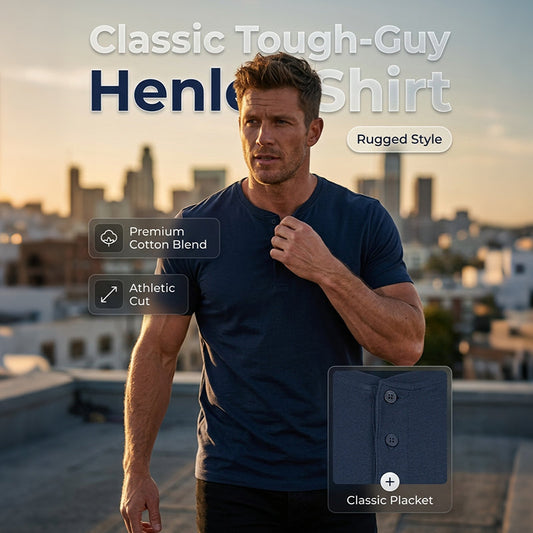 👕 50% SLEVA TEĎ! 🌊 Pánské volné tričko Henley – Prodyšná bavlna 3knoflíková léga a perfektní na práci pláž nebo víkend 🏢➡️🏖️