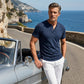 👕 50% SLEVA TEĎ! 🌊 Pánské volné tričko Henley – Prodyšná bavlna 3knoflíková léga a perfektní na práci pláž nebo víkend 🏢➡️🏖️
