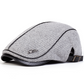 🧢 DOČASNÁ 50% SLEVA! 🍂 Pánská pletená teplá čepice newsboy – Prémiový úplet nastavitelný střih PU kšilt a nadčasový styl ✨
