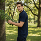 👔🧵 Sleva 50%! Pánská pletená košile s knoflíky, business-casual