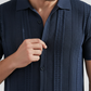👔🧵 Sleva 50%! Pánská pletená košile s knoflíky, business-casual