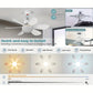 🔥40W LED stropní ventilátor s osvětlením – extrémně tichý, s dálkovým ovládáním 🎯
