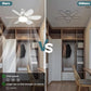 🔥40W LED stropní ventilátor s osvětlením – extrémně tichý, s dálkovým ovládáním 🎯