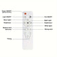 🔥40W LED stropní ventilátor s osvětlením – extrémně tichý, s dálkovým ovládáním 🎯