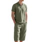 👔 SPECIÁLNÍ NABÍDKA 50% SLEVA PRÁVĚ TEĎ! 🍃 Lněný set pro muže – Košile a capri kalhoty prodyšné 7 barev velikosti S-3XL ✨