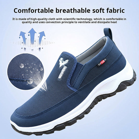 Men's Breathable Slip-On Walking Shoes - Lightweight & Non-Slip