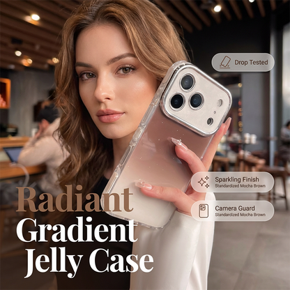 Radiantní třpytivé pouzdro na telefon s ochranou fotoaparátu