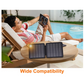 ⏳Begrenzte Zeit 50% Rabatt💥Faltbares Solarpanel 10W – monokristallin, 22% Wirkungsgrad, USB-A & USB-C, 360g – ideal für Camping, Wandern & Reisen☀️