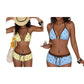👙 Bikiny s puntíky a pásky kolem krku