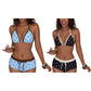 👙 Bikiny s puntíky a pásky kolem krku