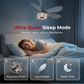 Stropní ventilátor 3 v 1 se světlem a reproduktorem Bluetooth 🎵 Osvěžující vánek, jemné světlo a příjemná hudba – pohodlí po celý den 🛋️