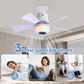 🌈Inteligentní stropní ventilátor s osvětlením, RGB a Bluetooth reproduktorem