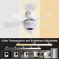 🌈Inteligentní stropní ventilátor s osvětlením, RGB a Bluetooth reproduktorem