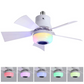 🌈Inteligentní stropní ventilátor s osvětlením, RGB a Bluetooth reproduktorem