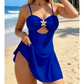 👗 Dámské plavky s výstřihem do V – ⭐ Výstřih do V zeštíhluje, detaily ve tvaru hvězdy – platba při doručení ✅