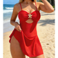 👗 Dámské plavky s výstřihem do V – ⭐ Výstřih do V zeštíhluje, detaily ve tvaru hvězdy – platba při doručení ✅