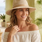 🌞👒 Skládací dámský pletený sluneční klobouk – Elegantní fedora styl s UV ochranou